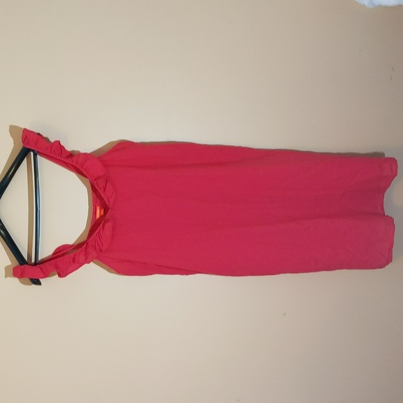 Joe Fresh Dresses & Skirts - Joe Fresh| NWT Pink Ruffled Strap and Collar Summer Dress Linen Cotton Blend